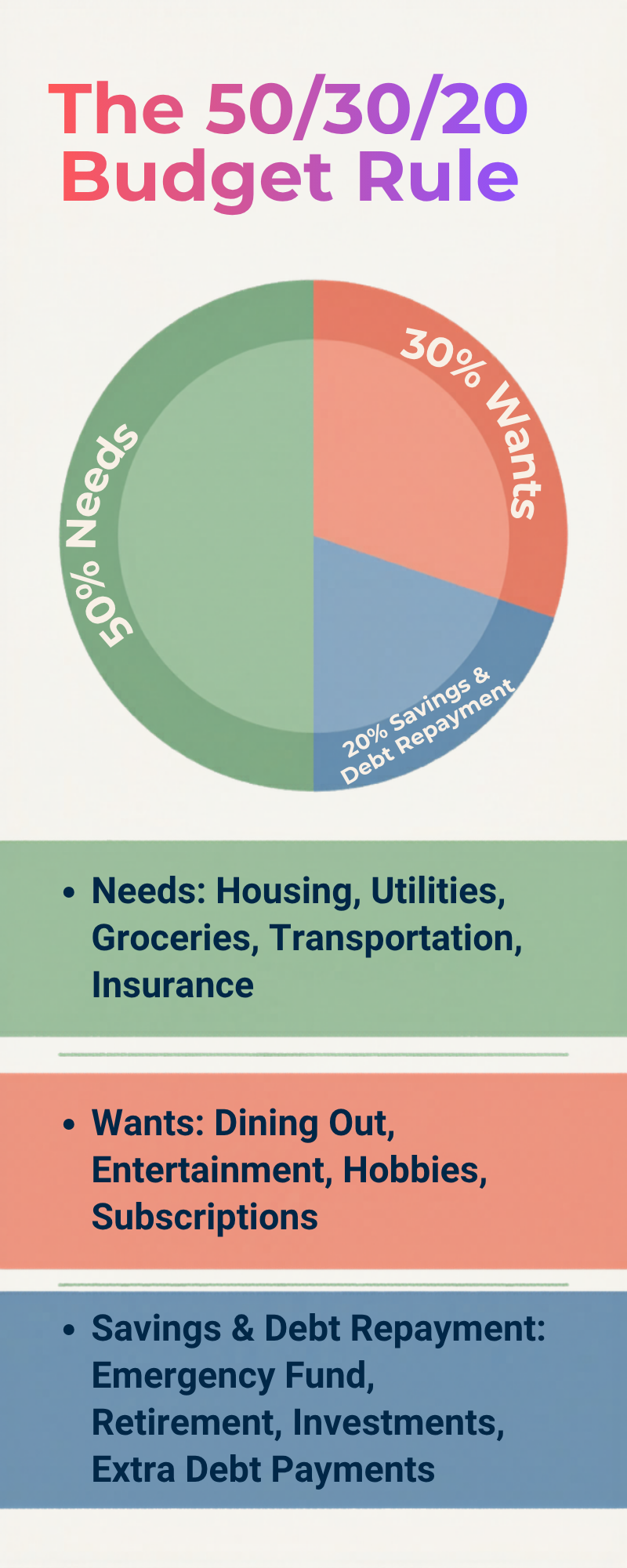 50/30/20 Budget Rule Explained